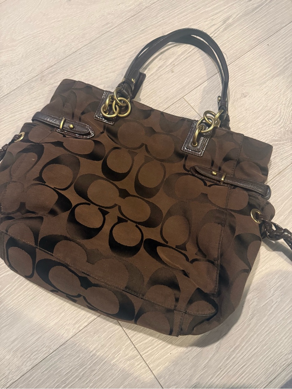 Coach brown bag